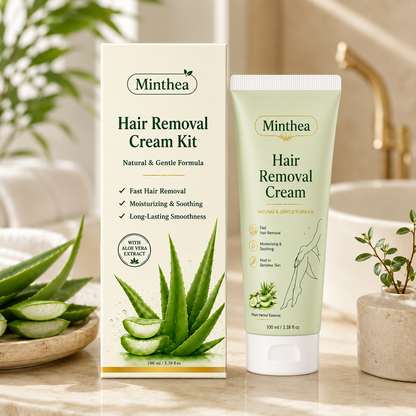 Minthea™ Natural Gentle Hair Removal Cream | For Women & Men, Sensitive Skin