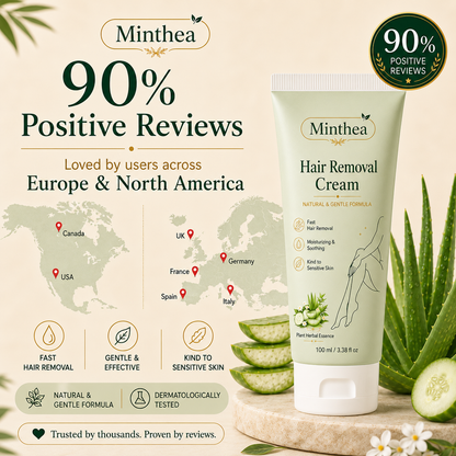 Minthea™ Natural Gentle Hair Removal Cream | For Women & Men, Sensitive Skin