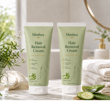 Minthea™ Natural Gentle Hair Removal Cream | For Women & Men, Sensitive Skin