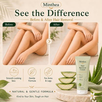 Minthea™ Natural Gentle Hair Removal Cream | For Women & Men, Sensitive Skin