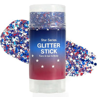 Hexagon Glitter - Ruby Red